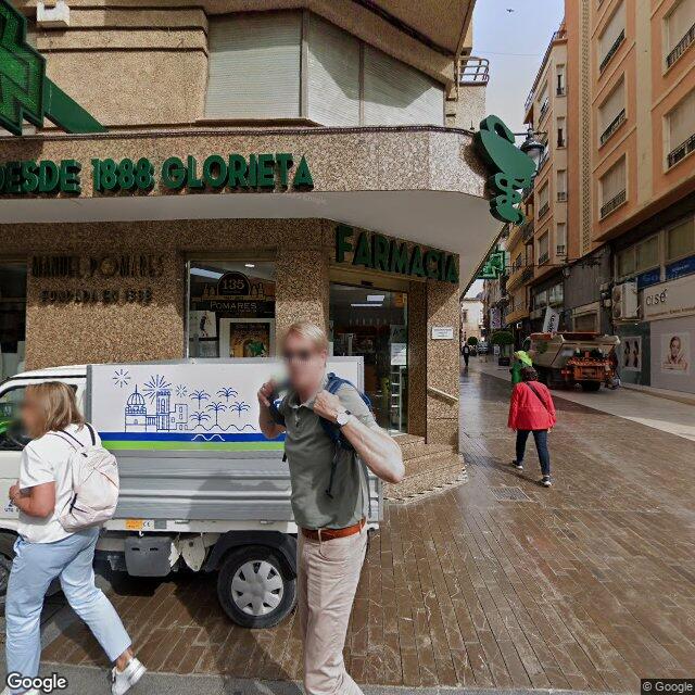 Street view near Farmacia Pomares in Elche/Elx