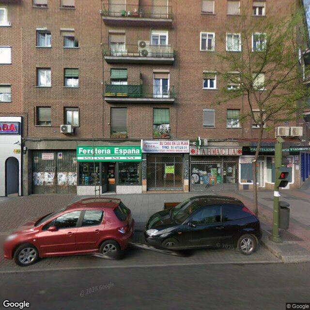 Street view near Farmacia Rafael Garcia Moreno in Madrid