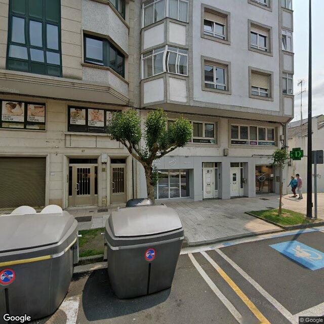 Street view near Farmacia Rego Lodos in Lugo