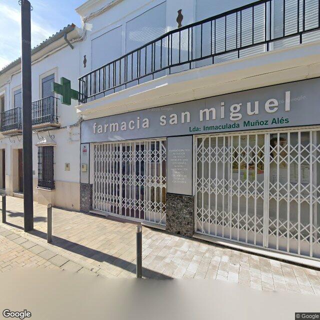 Street view near Farmacia San Miguel in Lora de Estepa