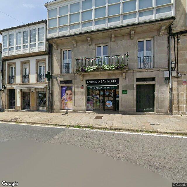 Street view near Farmacia San Roque in Santiago de Compostela