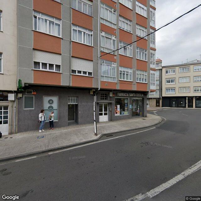 Street view near Farmacia Santa Cecilia in Narón