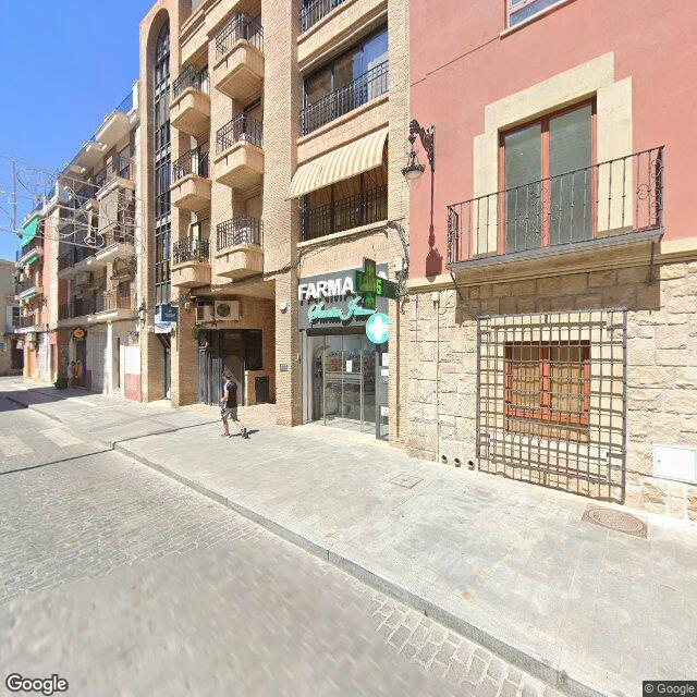 Street view near Farmacia Santa Justa in Orihuela