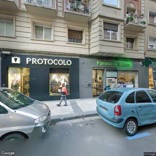Street view near Farmacia Sierra in Zaragoza