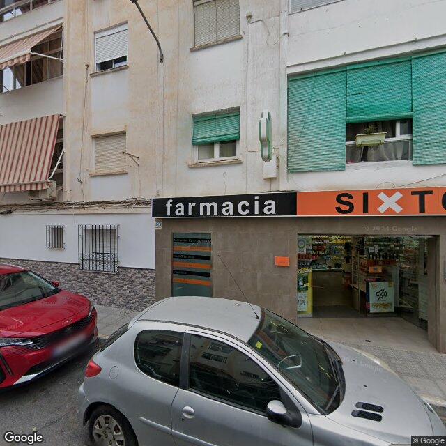 Street view near Farmacia Sixto in Málaga
