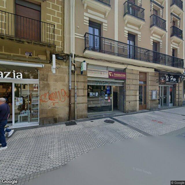 Street view near Farmacia Tabakalera in Donostia / San Sebastián