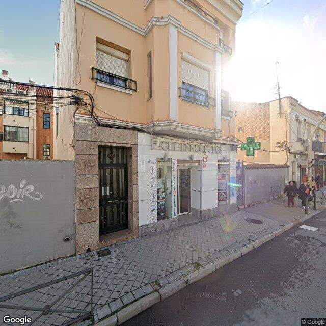 Street view near Farmacia Vega in Madrid