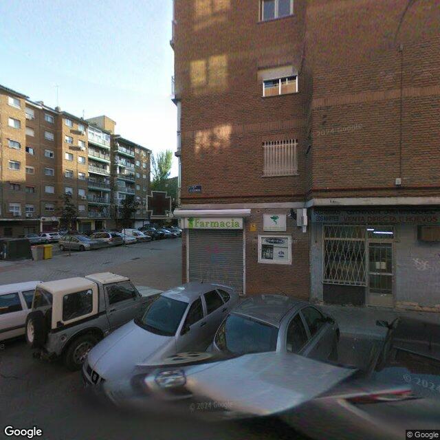 Street view near Farmacia Verdaguer in Madrid