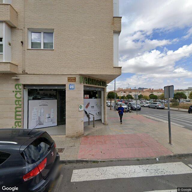 Street view near Farmacia Victorina Bellvis in Spain