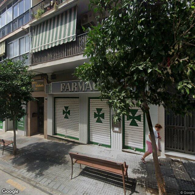 Street view near Farmacia Villafuerte in Málaga