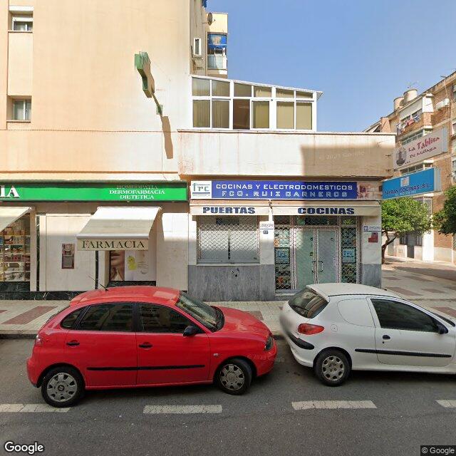Street view near Lopez Fernández, Marina Blanca in Malaga