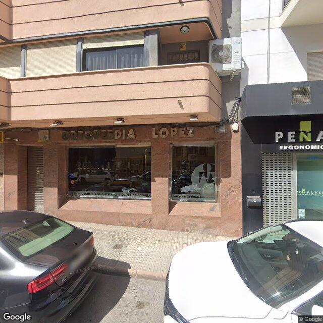 Street view near Ortopedia López in Spain