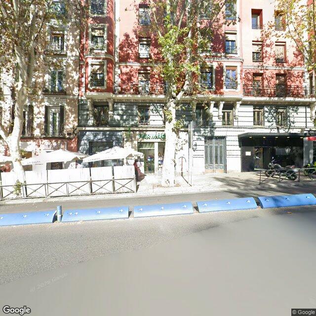 Street view near Viva Farmacia in Madrid